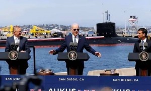 甲板细节清晰可见，美国卫星拍到中国南海大杀器，澳菲只能干着急