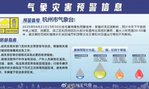 杭州“一秒天黑”！狂风暴雨！预警连发：主城区强降水持续